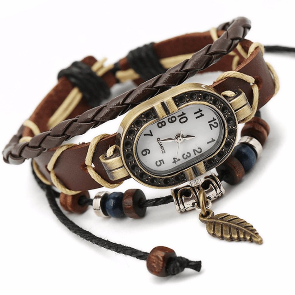 ✨✨BRAND NEW Preppy Leather Watch Women's Fashion Accessory - Picture 2 of 6